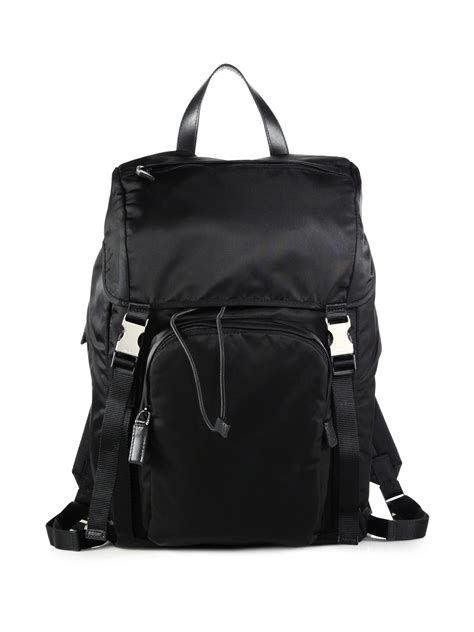 prada two pocket backpack men nylon one size black replica|prada mini nylon shoulder bag.